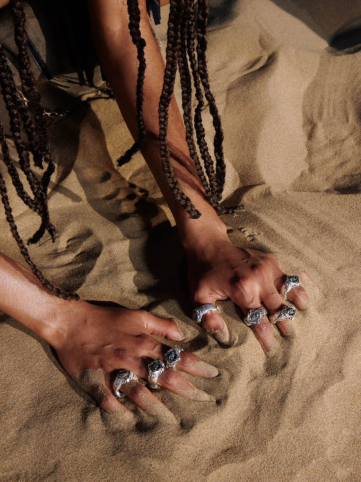 Personsoul Yuan Symbol Signet Silver Ring