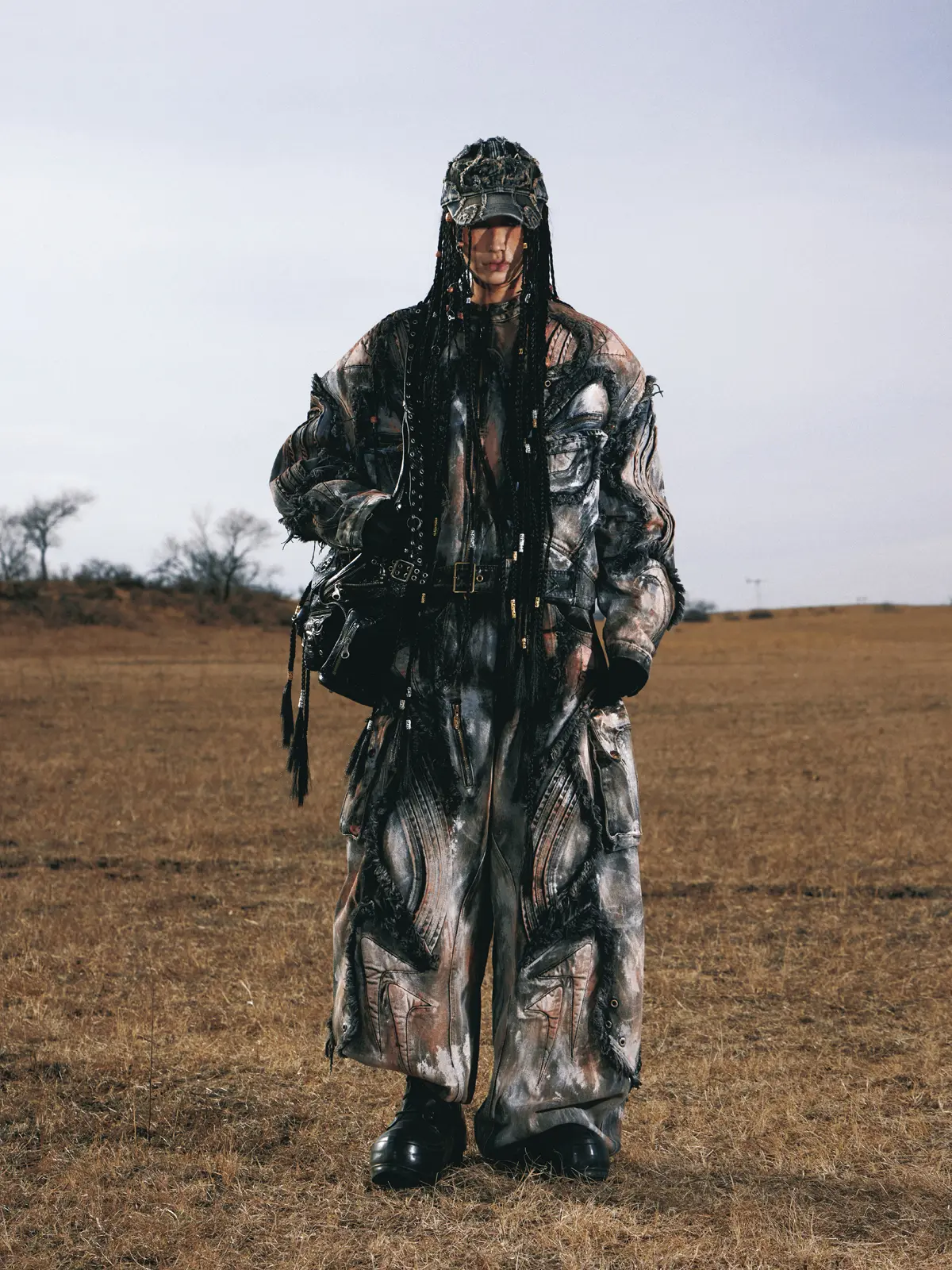 Graffiti Mud Wash Baggy Jeans (only 60 pieces)