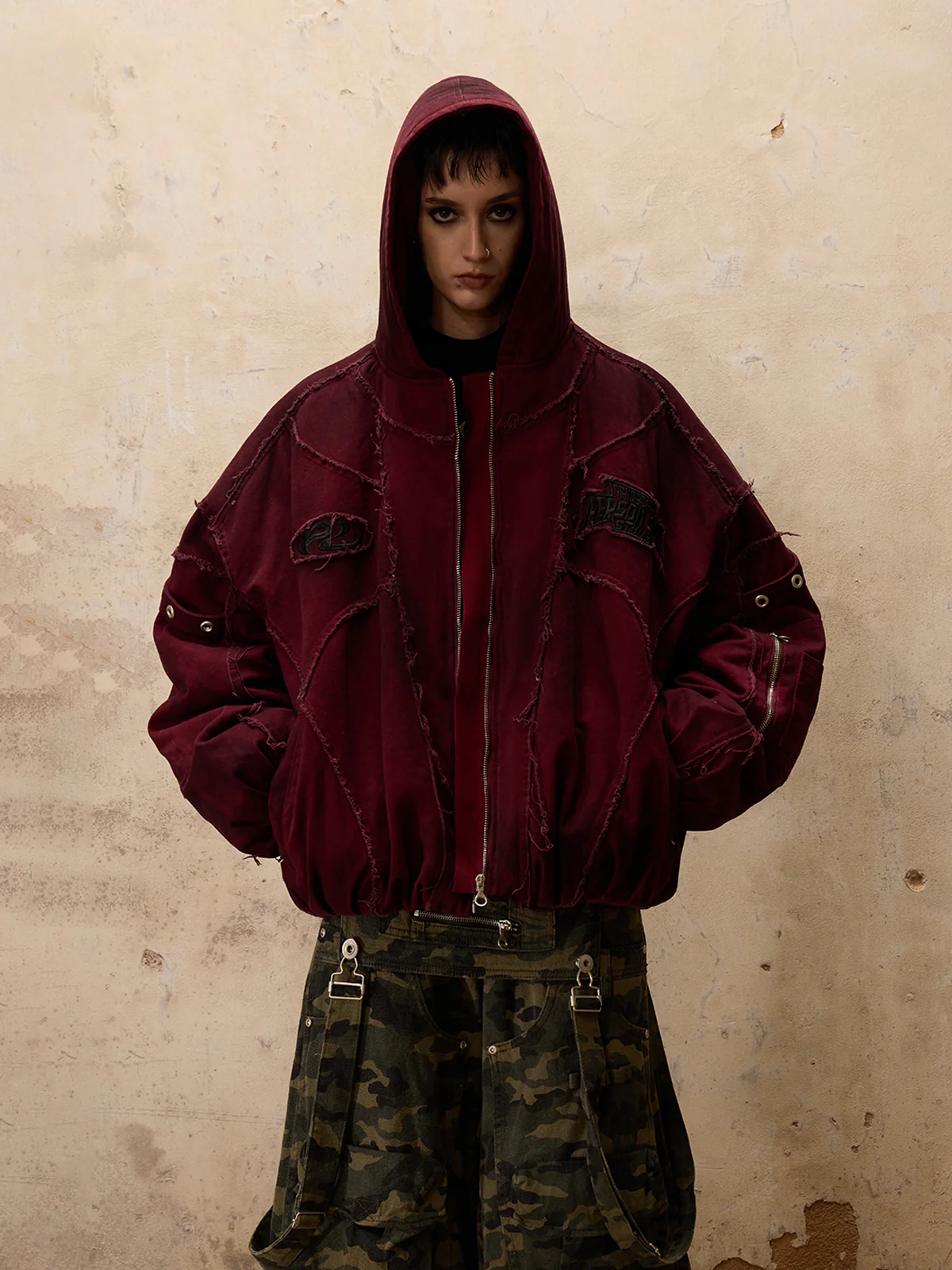 Personsoul Hand Brushed Dirty Cotton Jacket