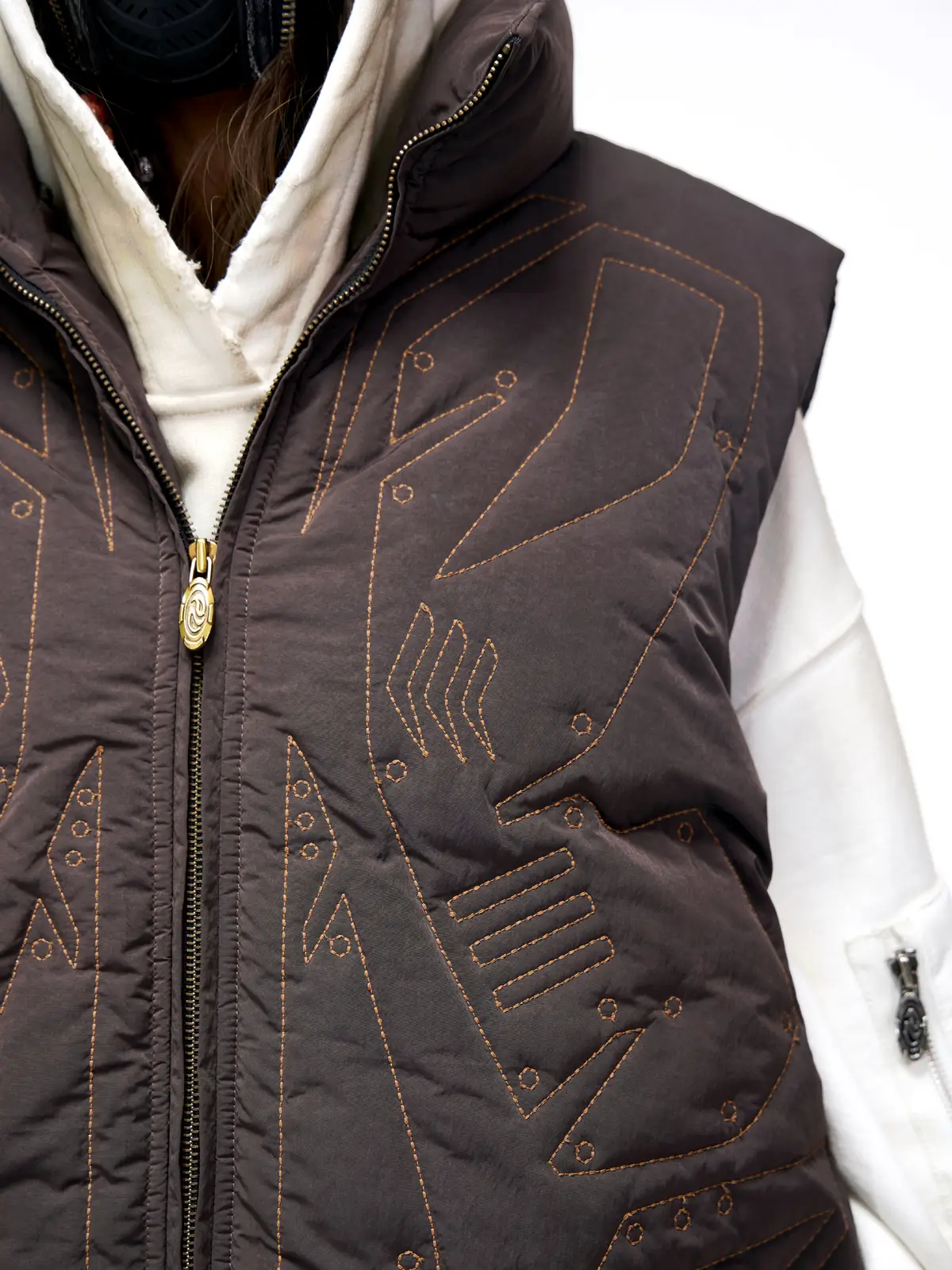 Personsoul Tactical Embroidered Down Vest