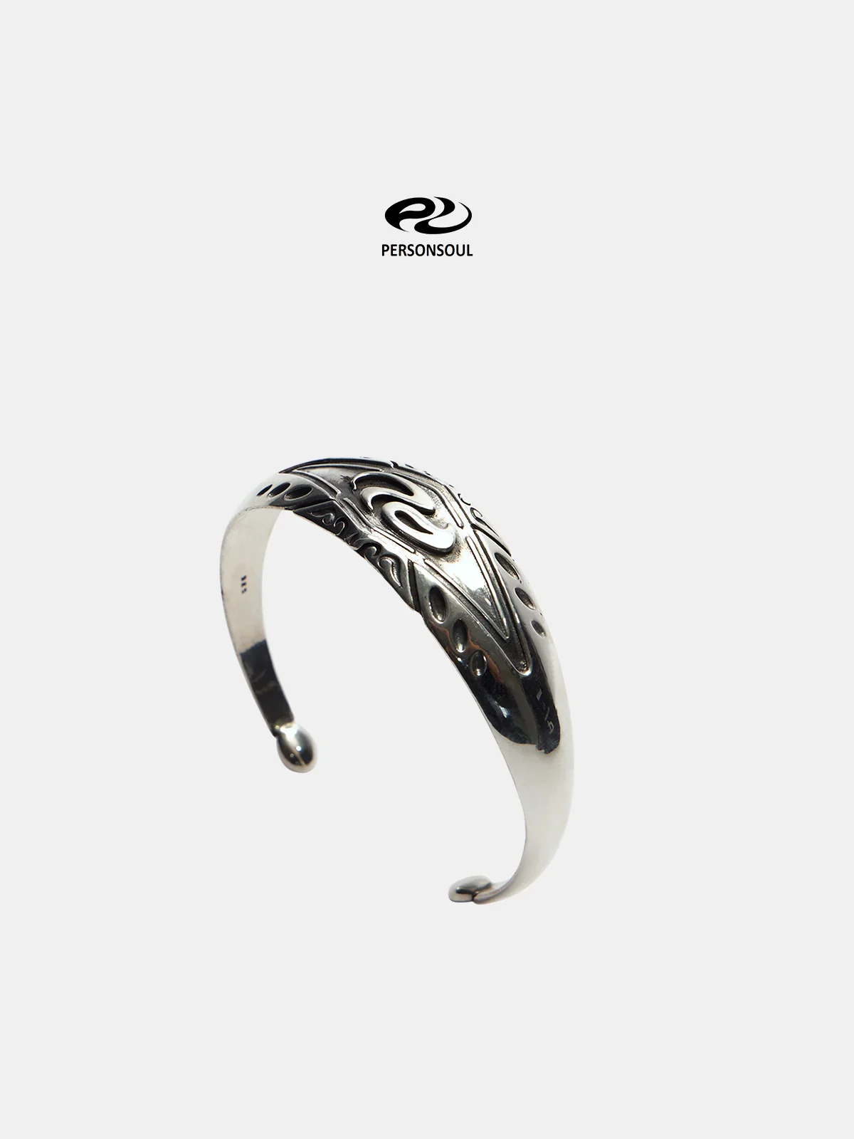 Personsoul Yuan Symbol Silver Bracelet