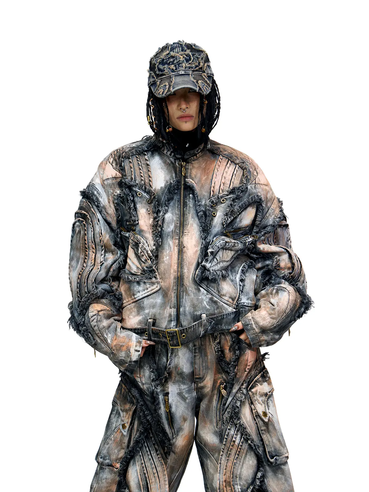 Graffiti Mud Wash Denim Jacket (only 60 pieces)