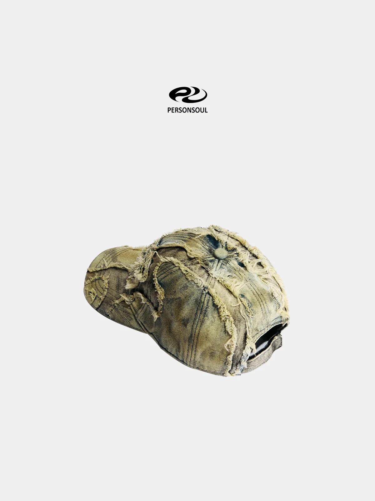 Personsoul Distressed Denim Baseball Cap(limited)