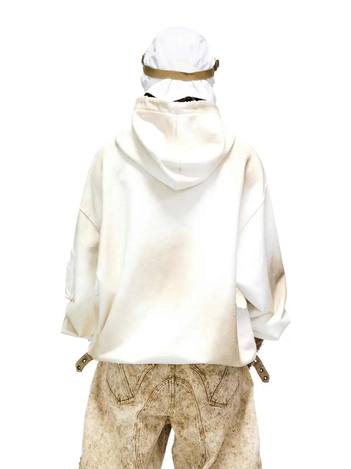 Personsoul Yuan Symbol Tie-Dye Gradient Hoodie