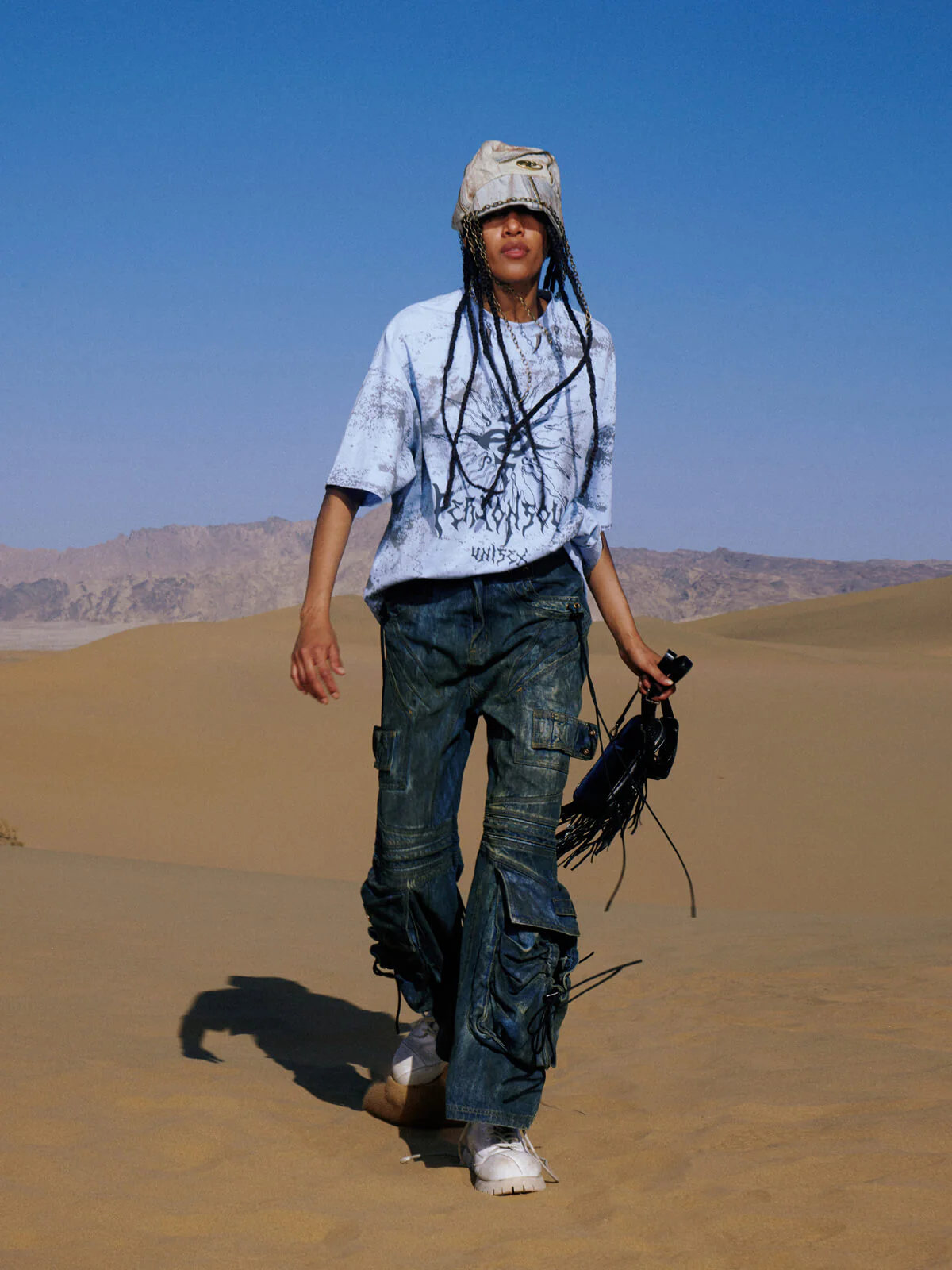 Personsoul Desert Sun Mystical Graphic T-shirt