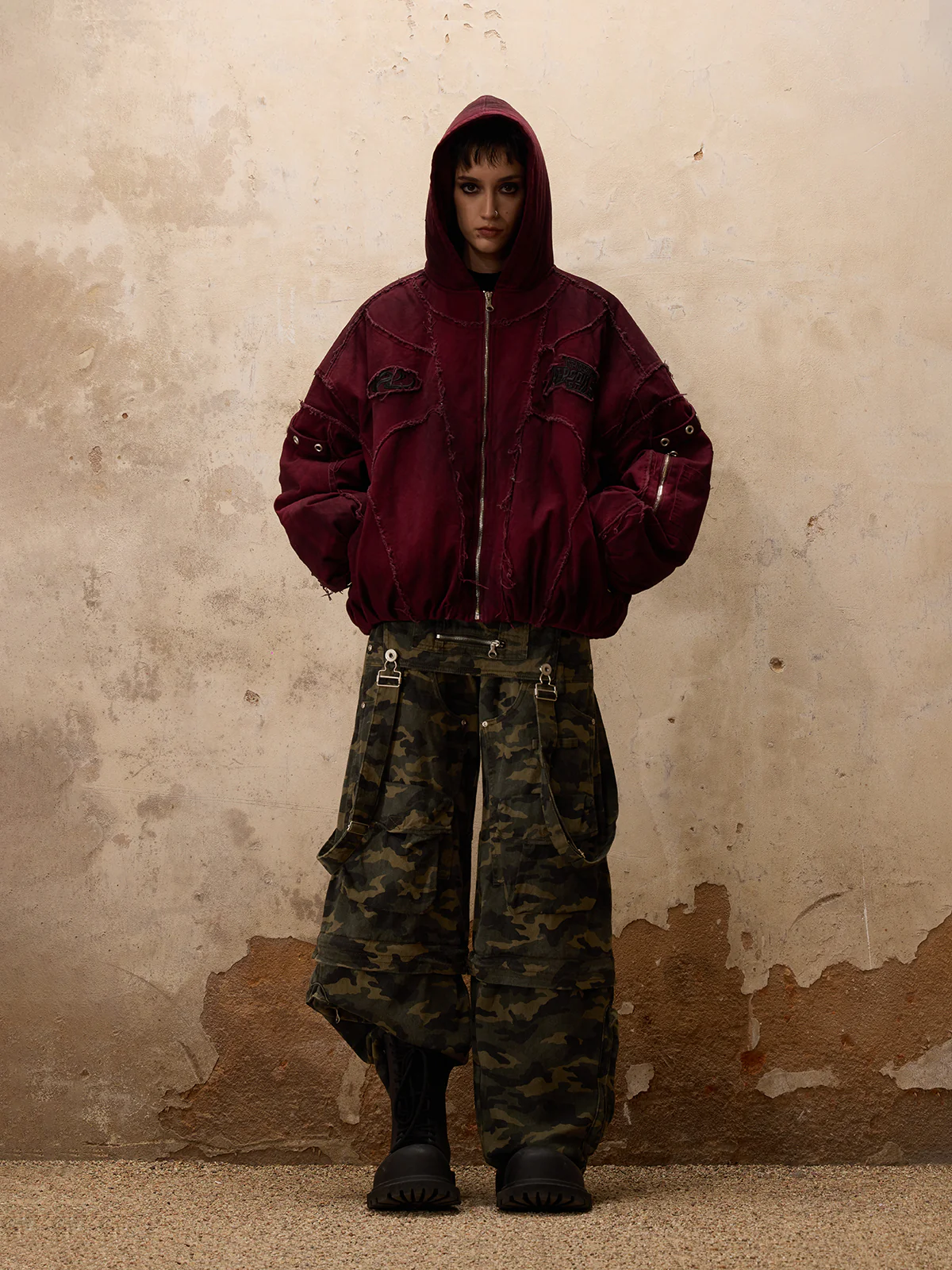 Personsoul Hand Brushed Dirty Cotton Jacket