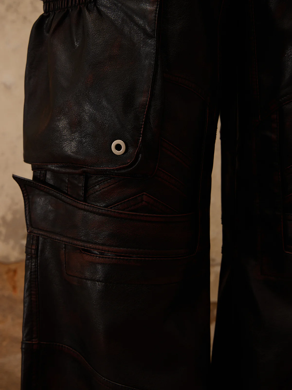 Beetle Faux-Leather Pants