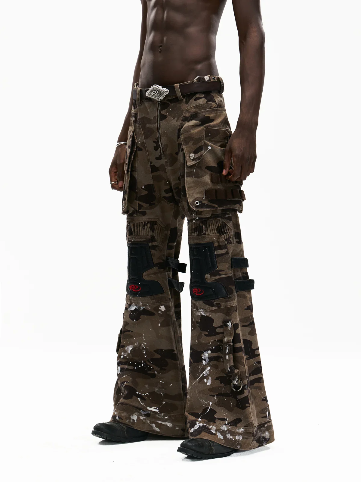 Mico-flare Camo Cargo Pant
