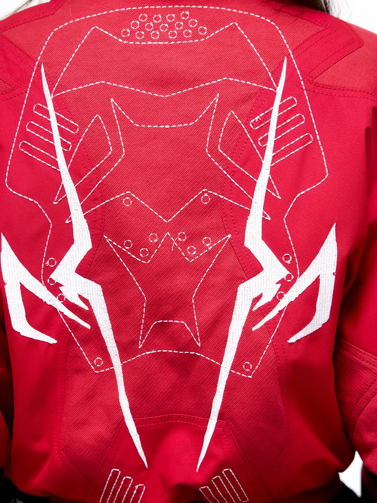 Personsoul Embroidered Cropped Down Jacket