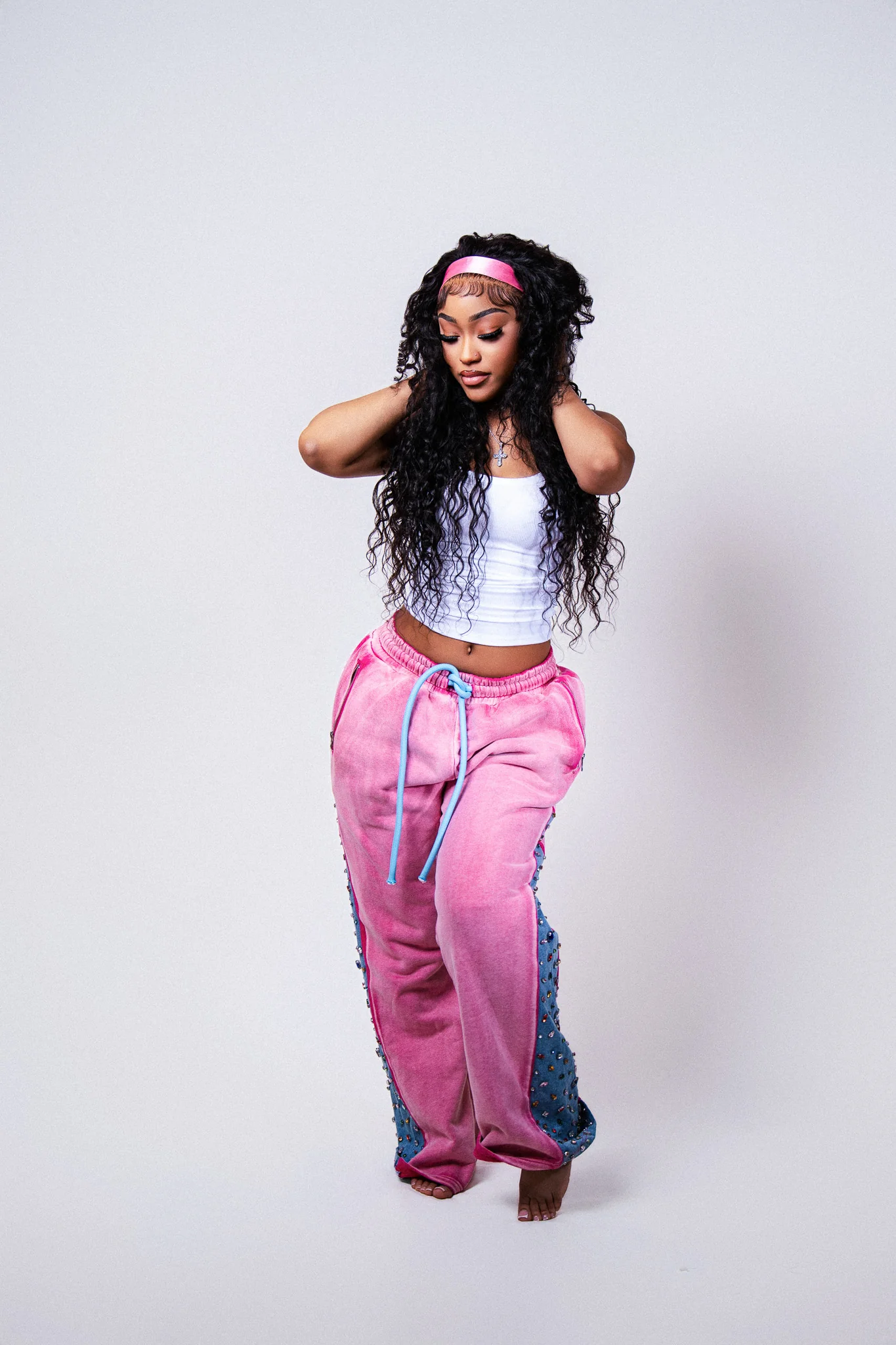 COTTON CANDY DENIM SWEATS