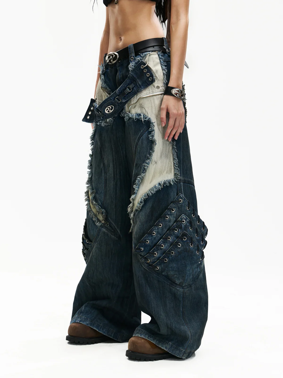 Personsoul Armor Structured Raw Edge Jeans