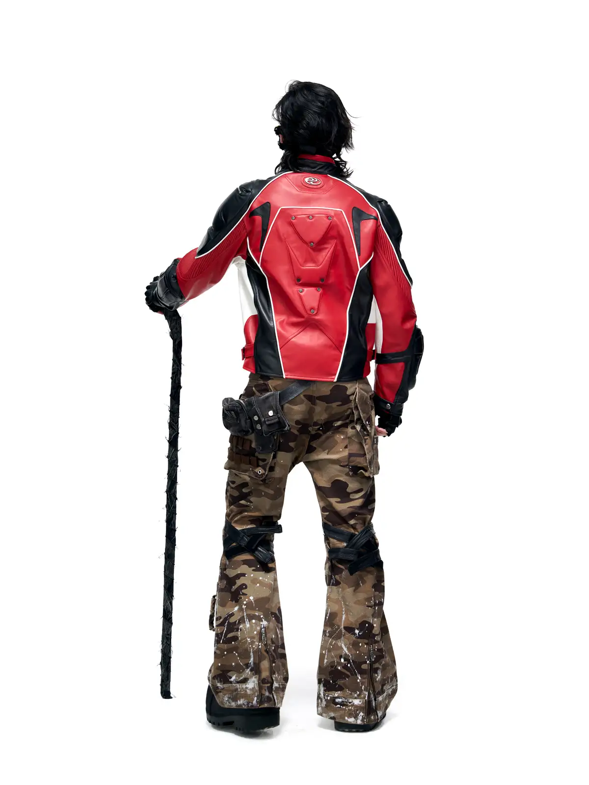 Personsoul Sheepskin Racing Jacket