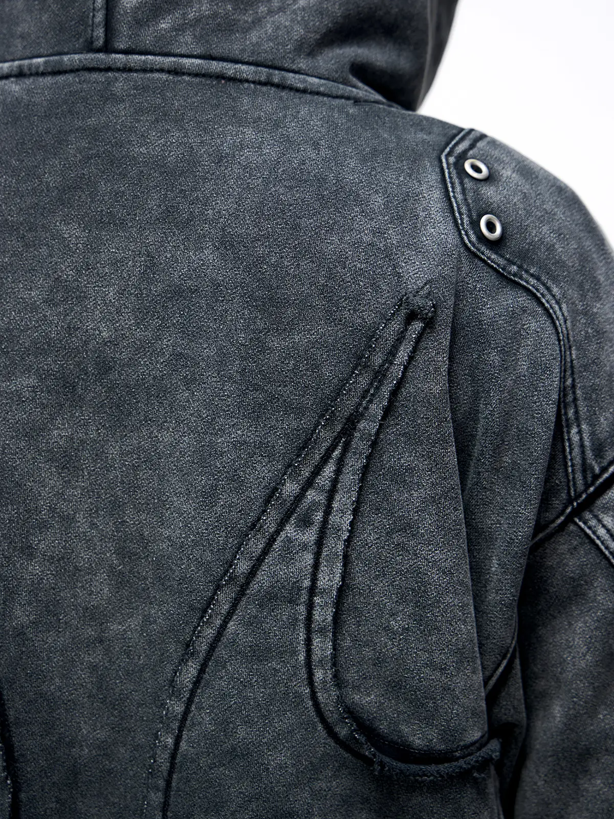 Personsoul Totem Embroidered Washed Hoodie