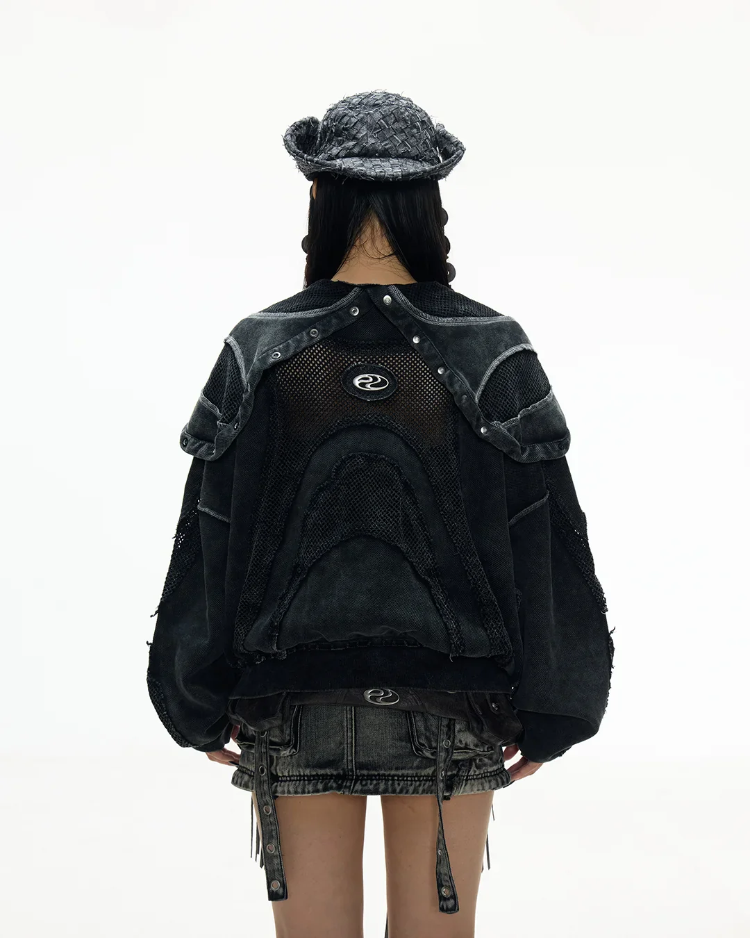 Personsoul Sand Dirty Dye Zip-Up Hoodie