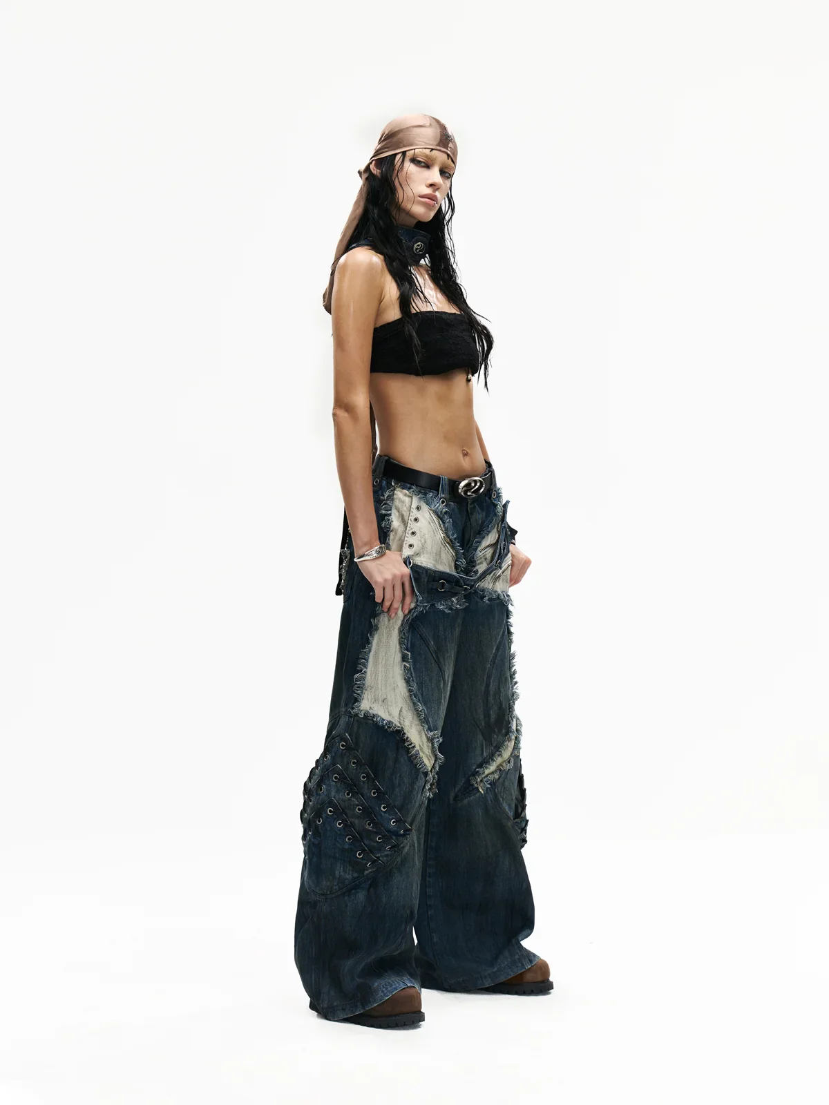 Personsoul Armor Structured Raw Edge Jeans