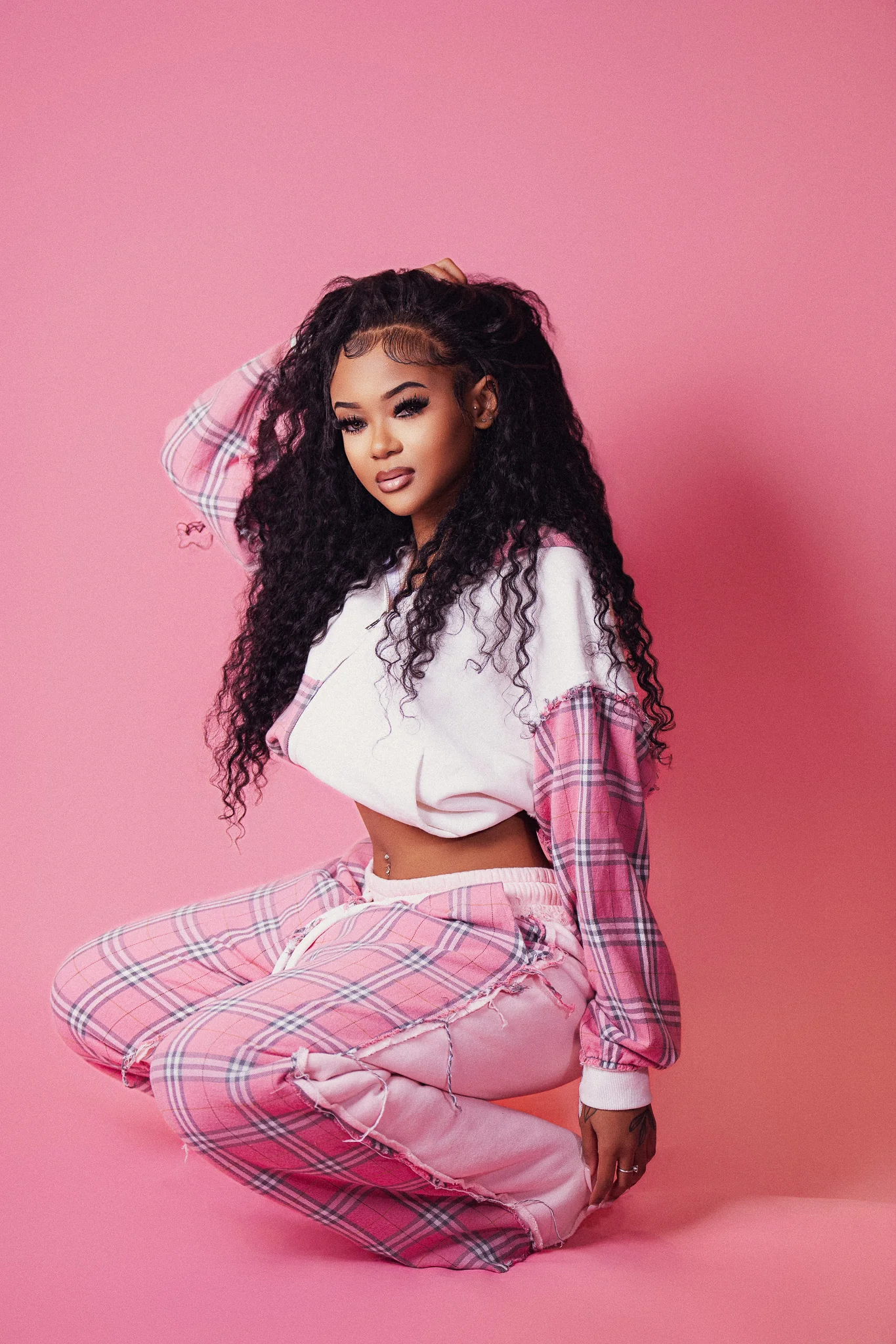 PLAID HOMEBODY ZIP UP