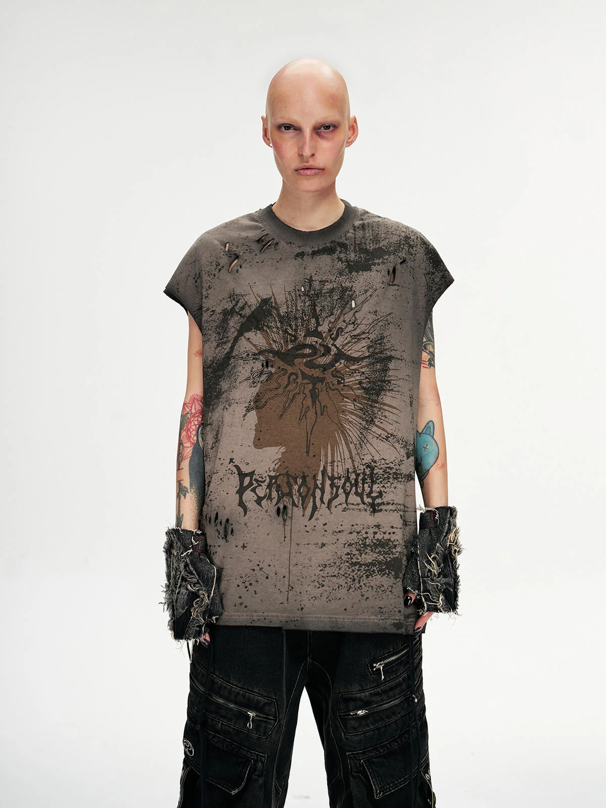 Personsoul Desert Sun-Totem Graphic Tank Top