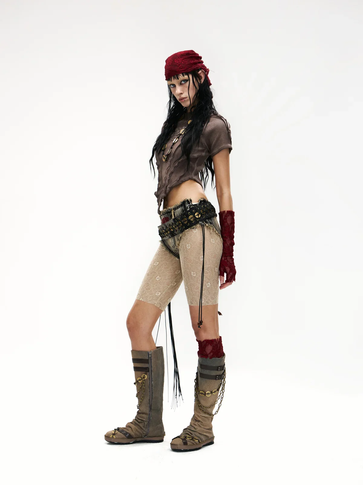 Raw Edge Deconstruction V-hem Top