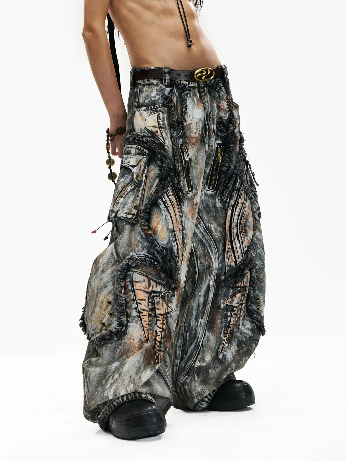 Graffiti Mud Wash Baggy Jeans (only 60 pieces)