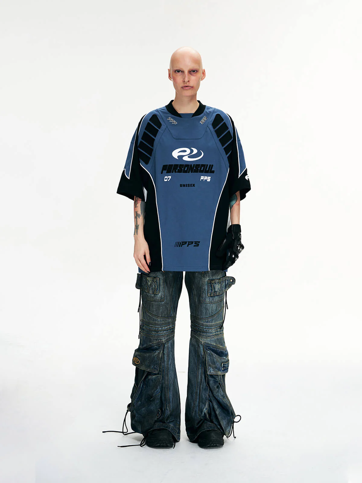 Personsoul Racing Logo Oversized T-Shirt