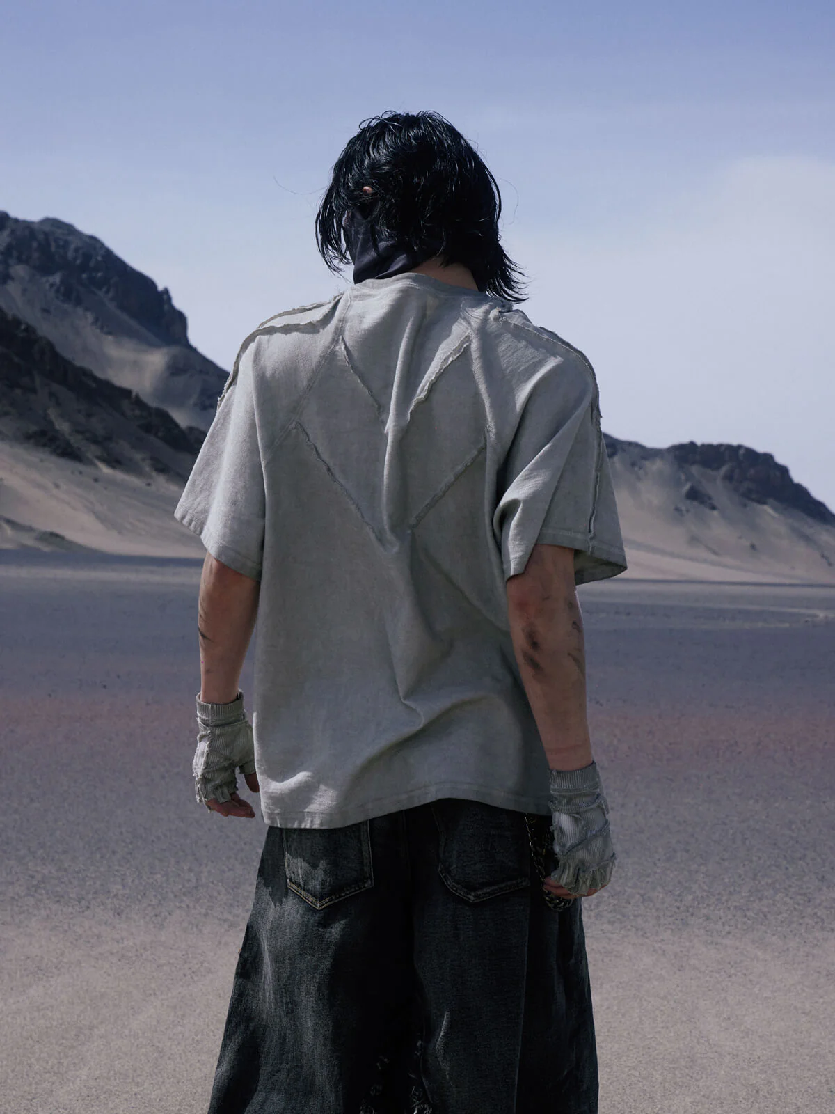 Personsoul Desert Distressed Grey T-shirt