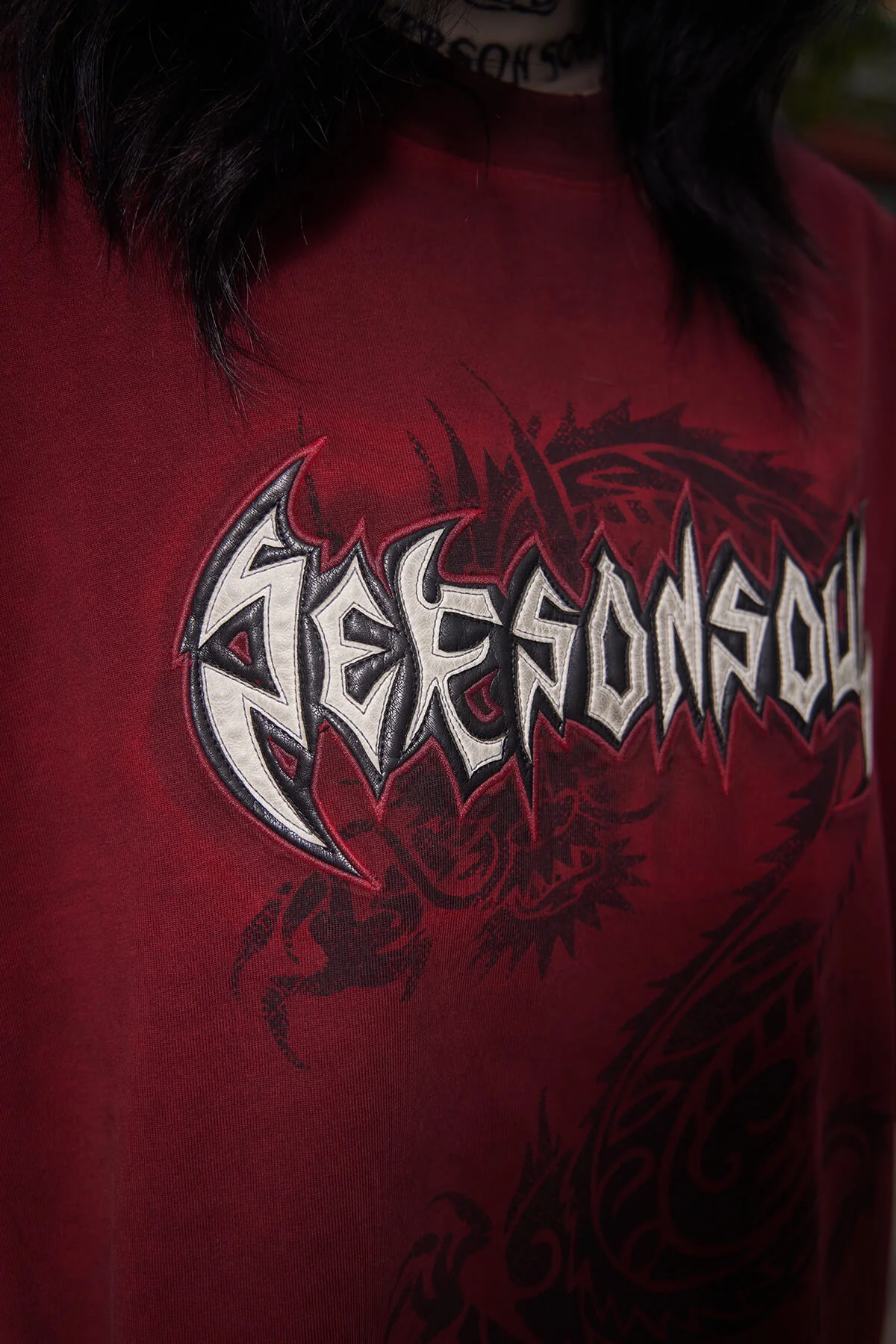 Personsoul Dragon Graphic Print T-shirt
