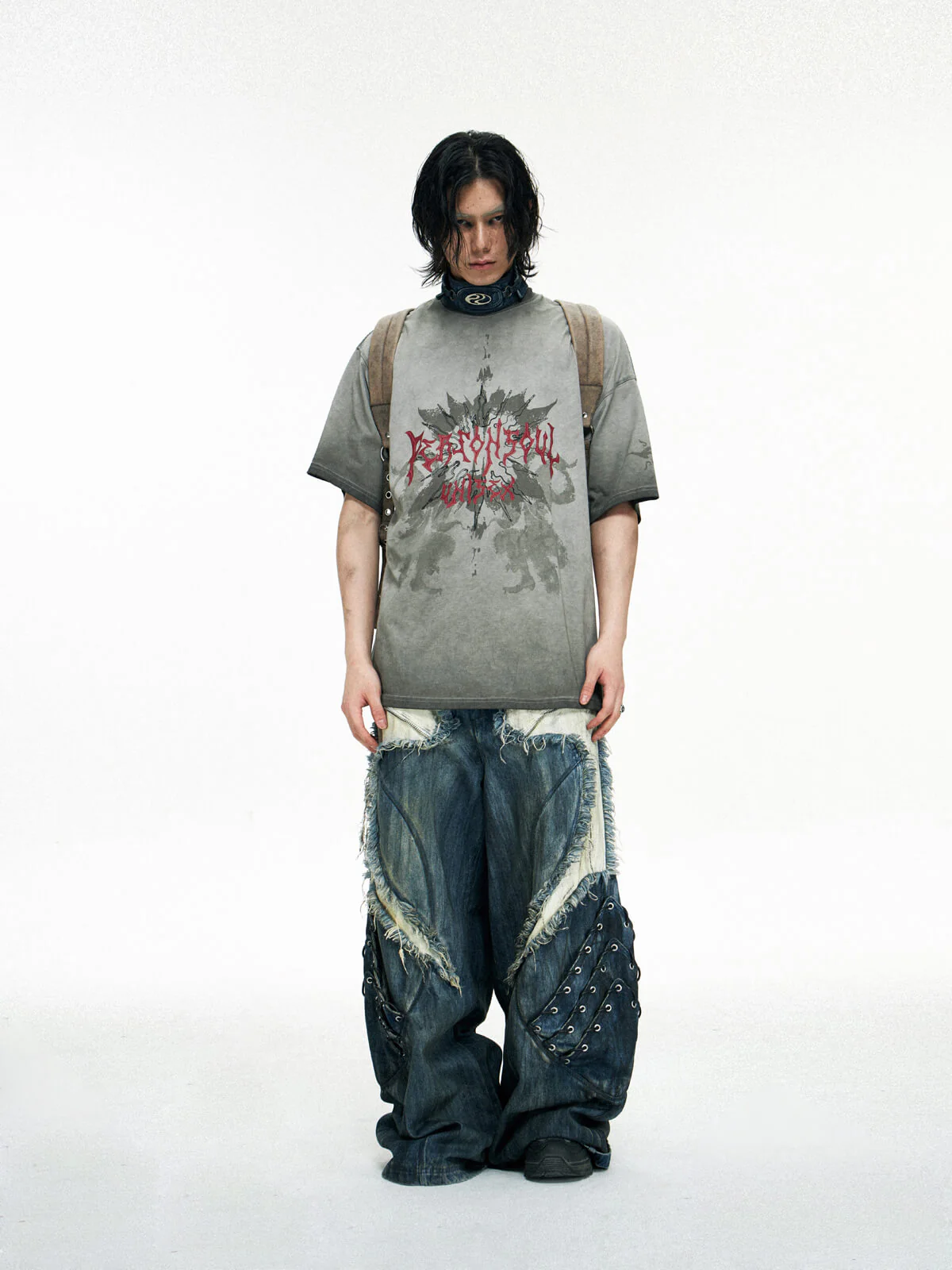 Personsoul Graphic Print Oversized T-Shirt