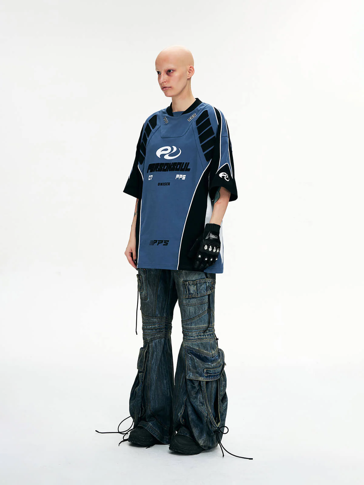 Personsoul Racing Logo Oversized T-Shirt