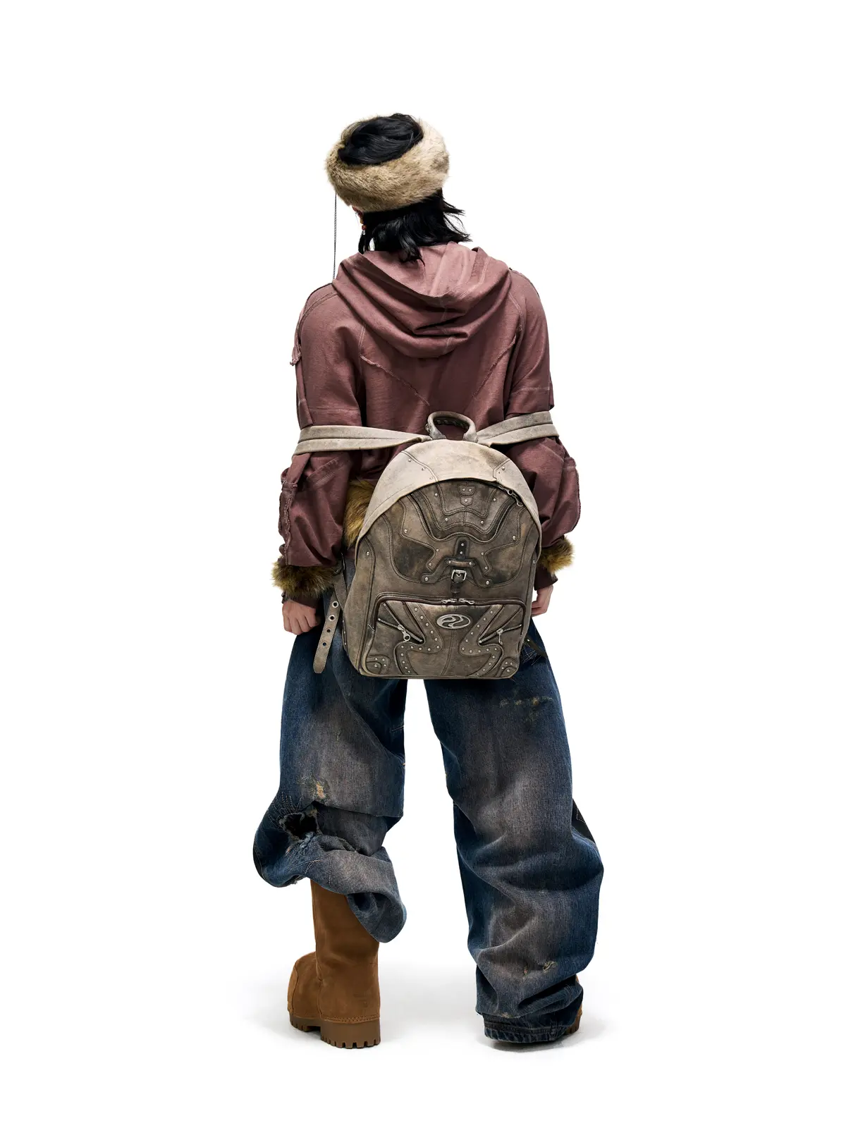 Deconstructed Hoodies with Gradient Wash