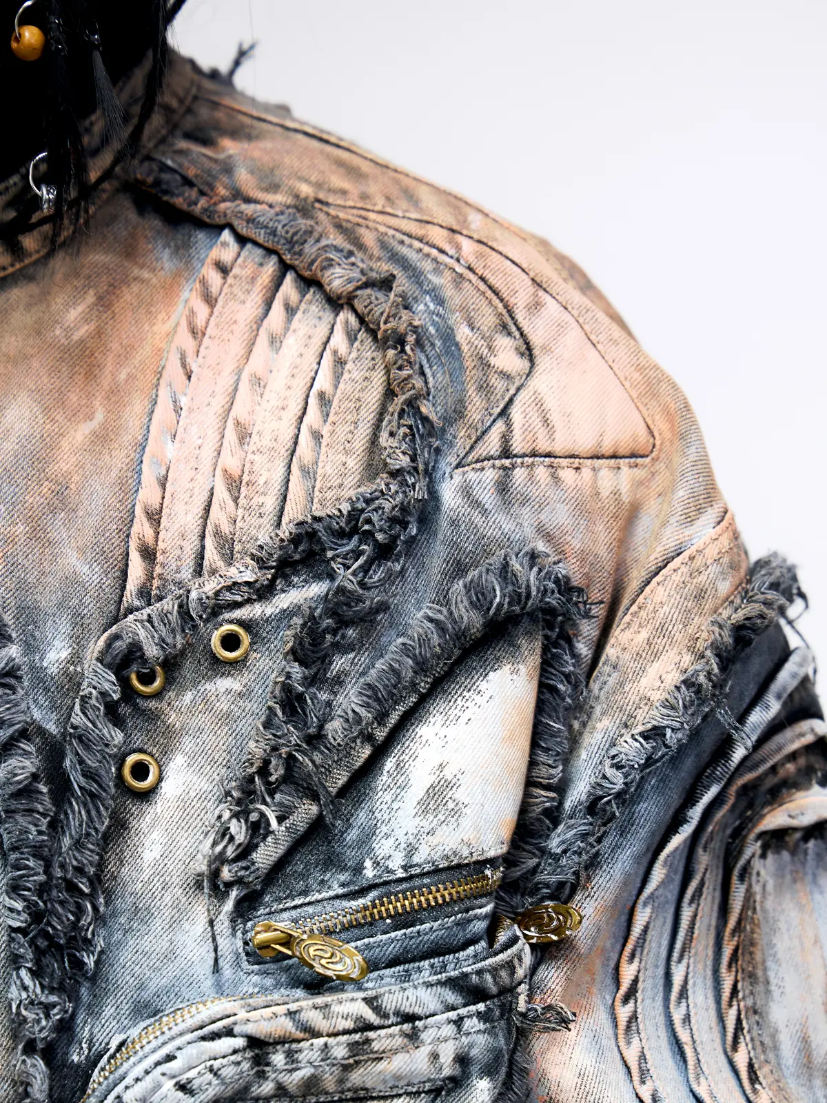 Graffiti Mud Wash Denim Jacket (only 60 pieces)