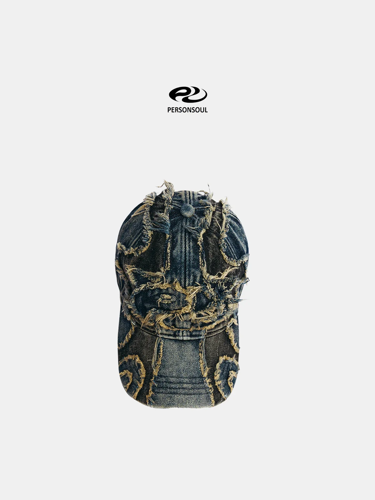Personsoul Distressed Denim Baseball Cap(limited)