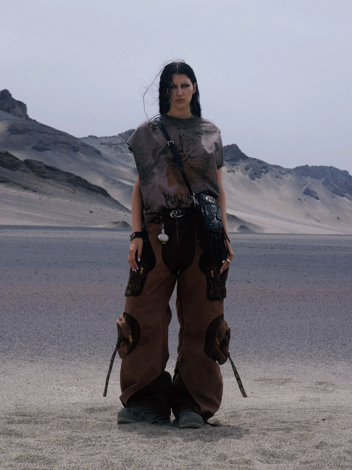 Personsoul Desert Sun-Totem Graphic Tank Top