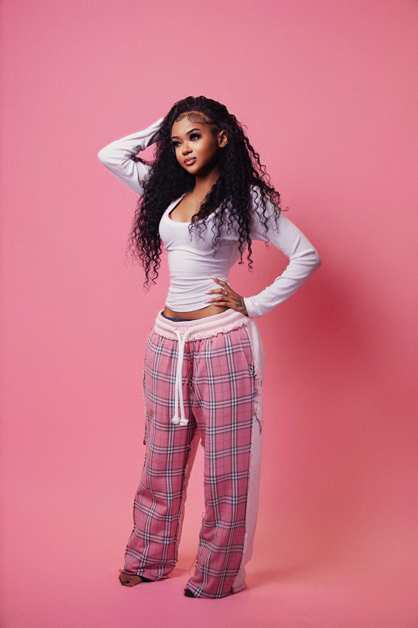 PLAID HOMEBODY SWEATS