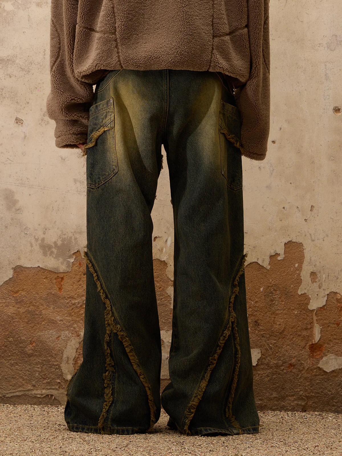 Personsoul Destructive  Denim Retro Blue Jeans(limited)