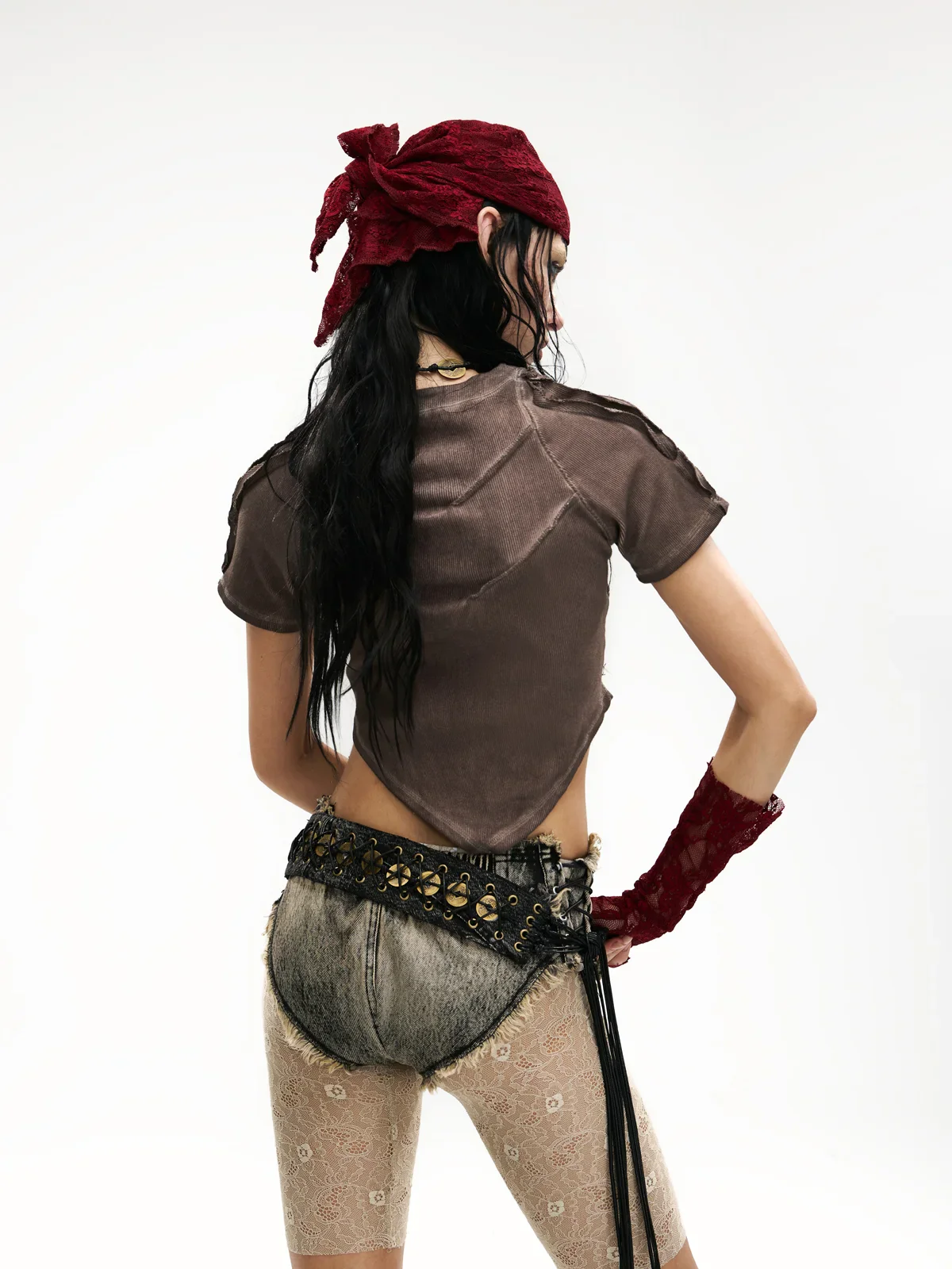 Raw Edge Deconstruction V-hem Top