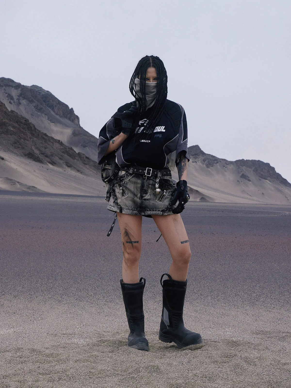 Personsoul Racing Logo Oversized T-Shirt