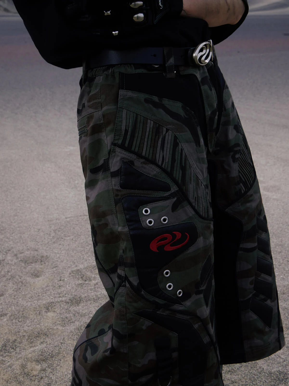 Personsoul Racing Camo Cargo Jorts