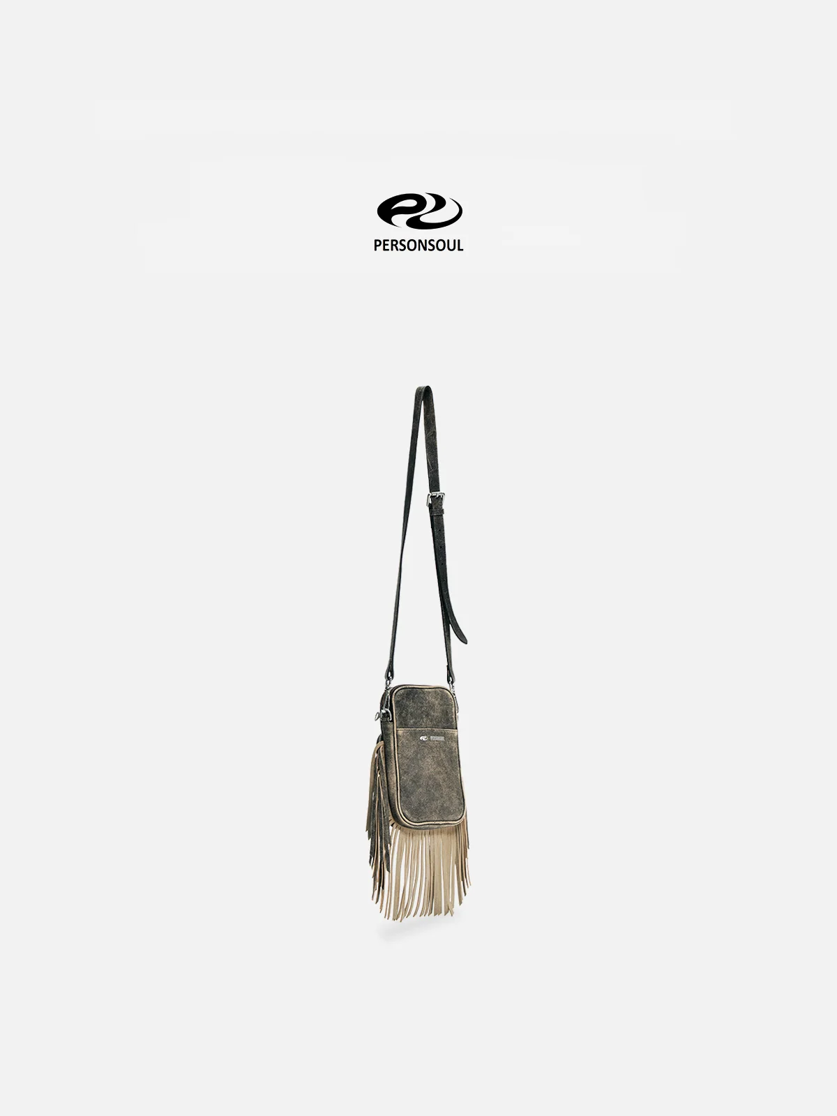 Personsoul Fringe Leather Cell Phone Bag