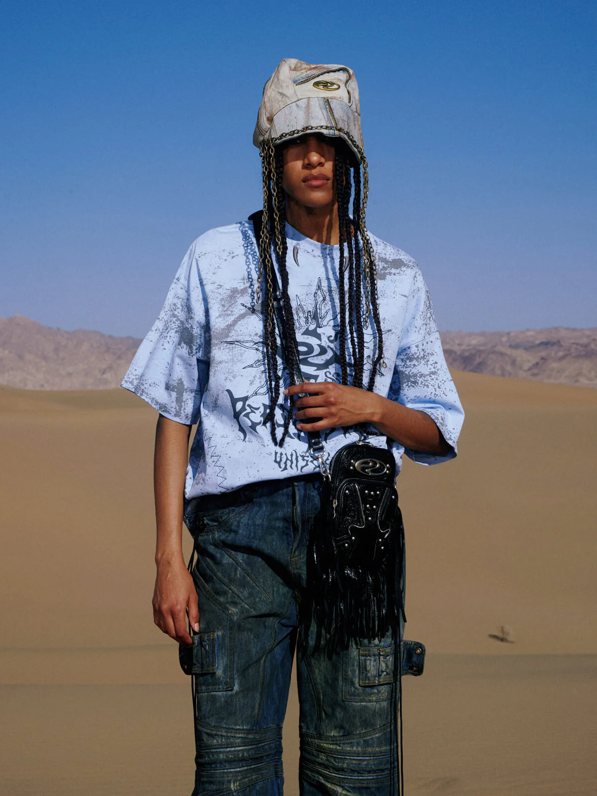 Personsoul Desert Sun Mystical Graphic T-shirt