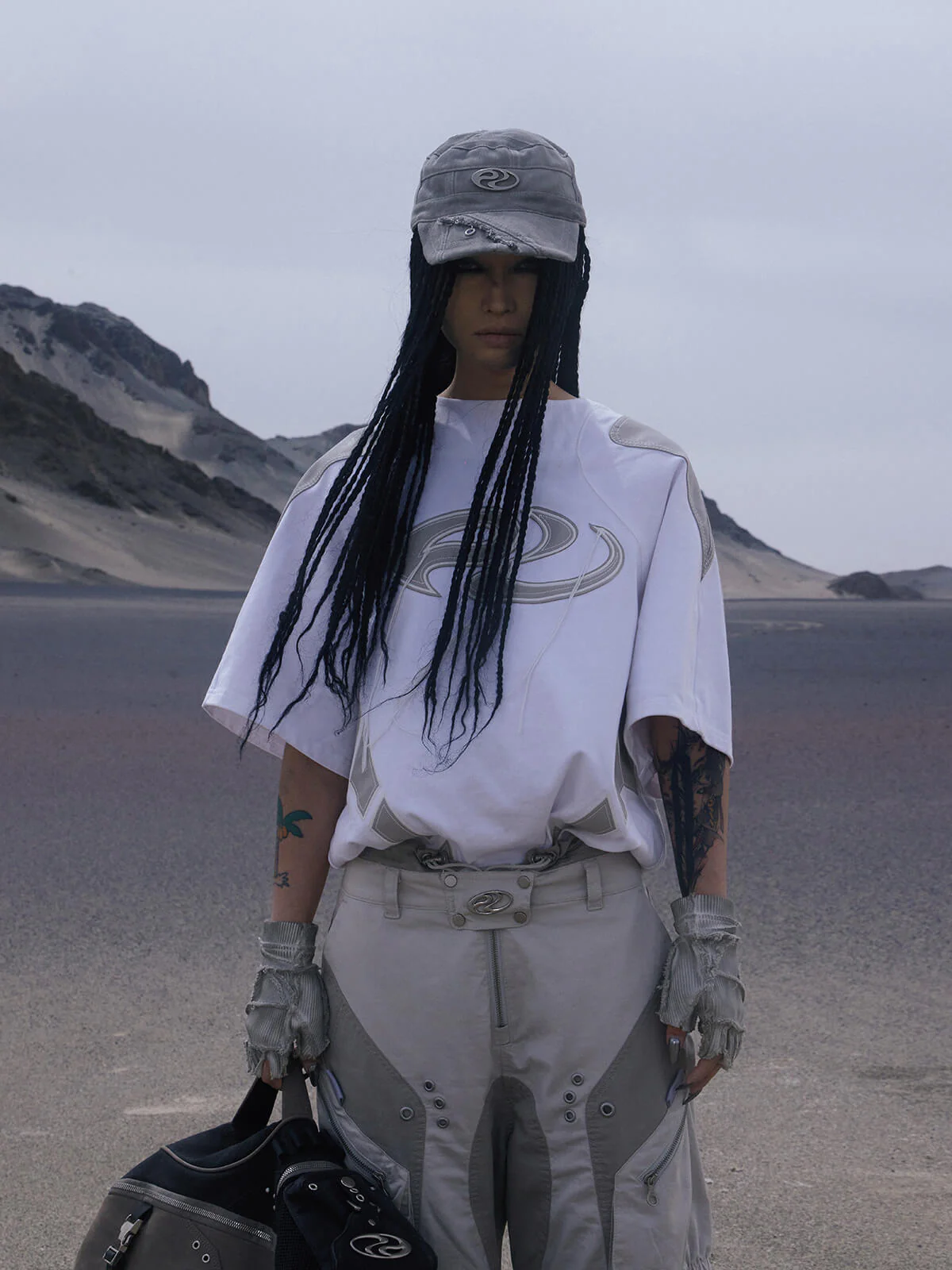 Personsoul Logo With Tassel Oversized T-Shirt