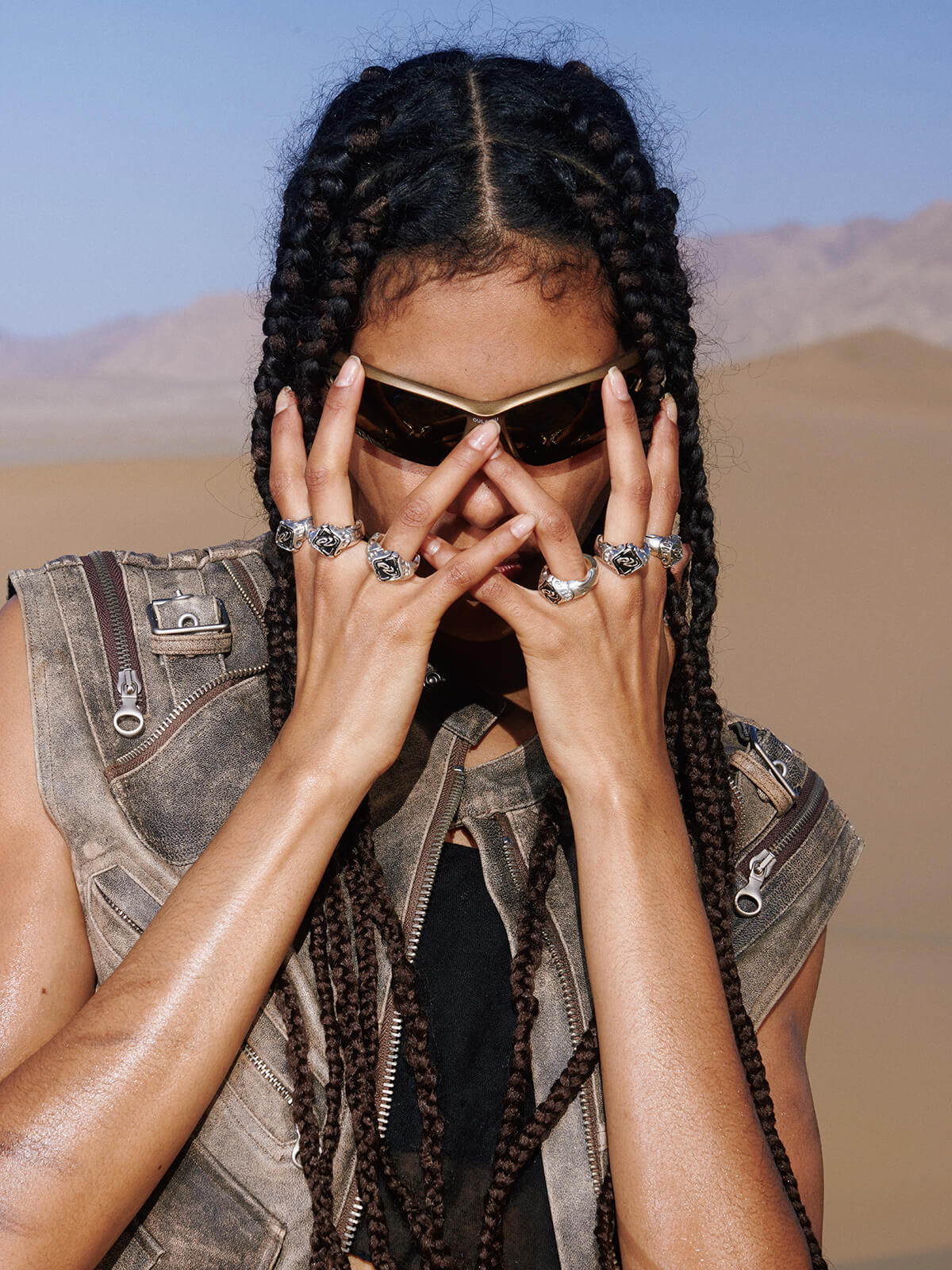 Personsoul Yuan Symbol Signet Silver Ring