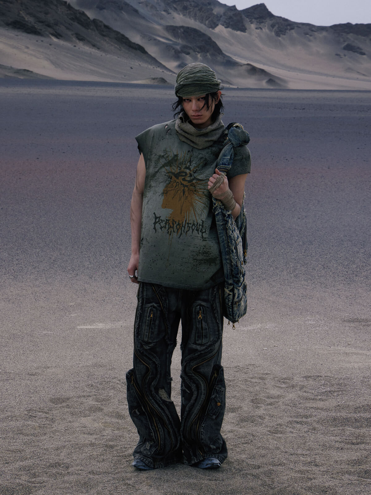 Personsoul Desert Sun-Totem Graphic Tank Top