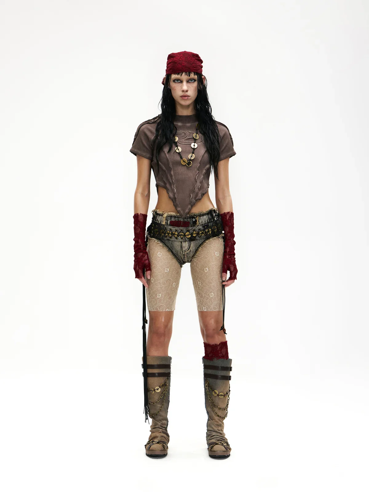 Raw Edge Deconstruction V-hem Top