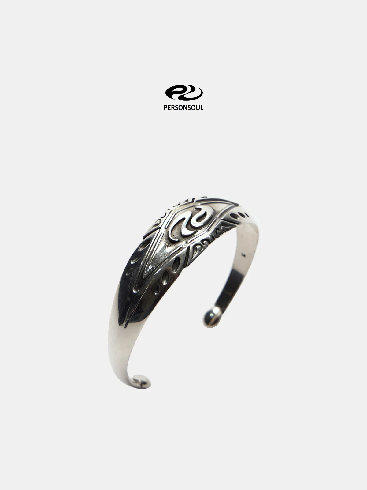 Personsoul Yuan Symbol Silver Bracelet