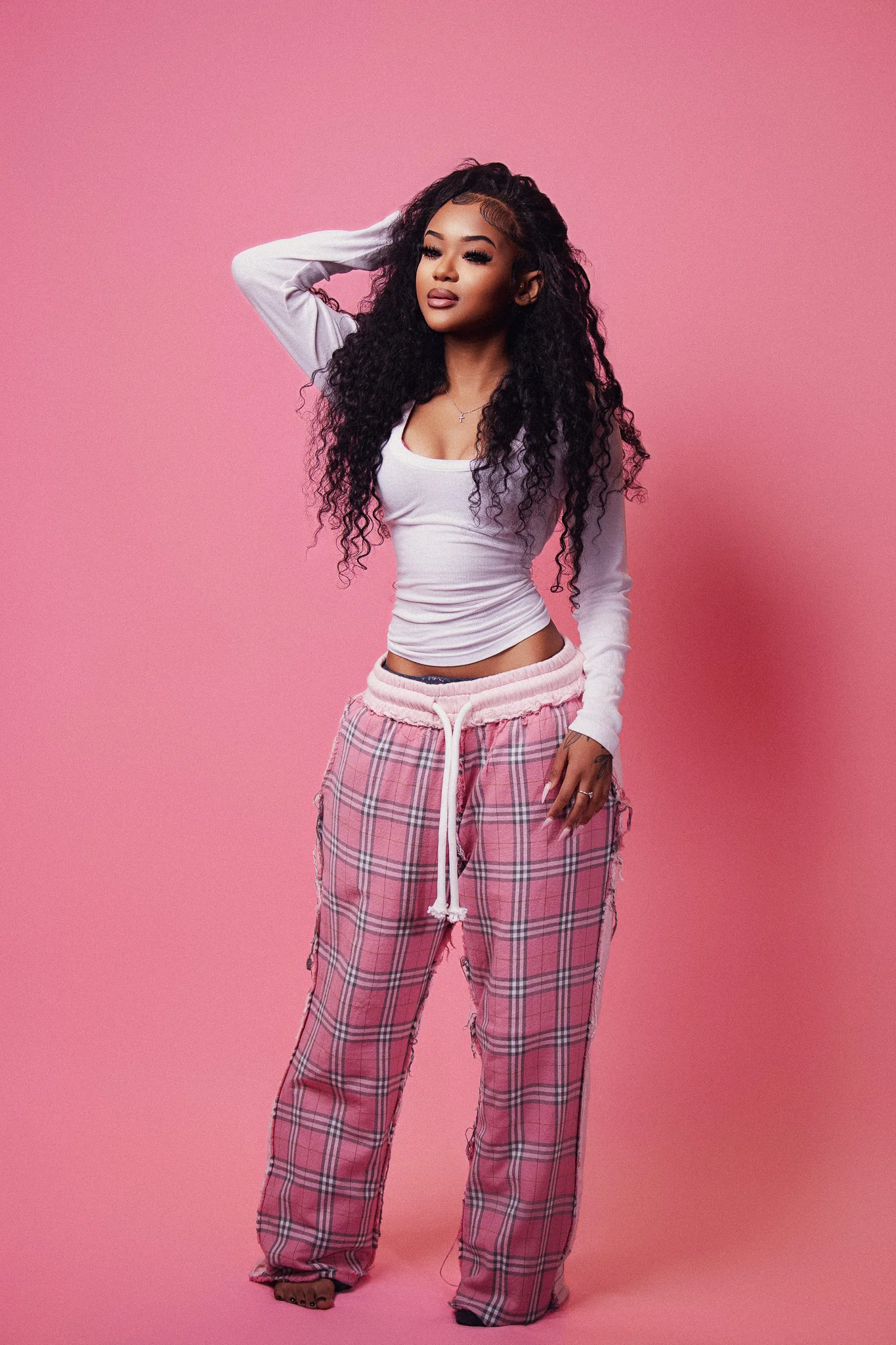 PLAID HOMEBODY SWEATS