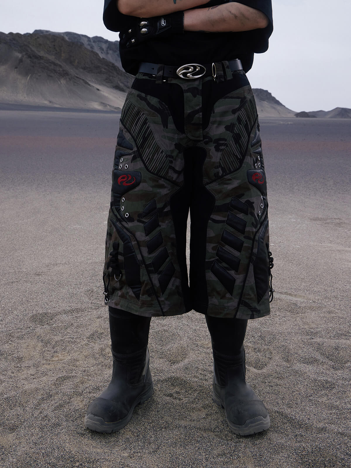 Personsoul Racing Camo Cargo Jorts