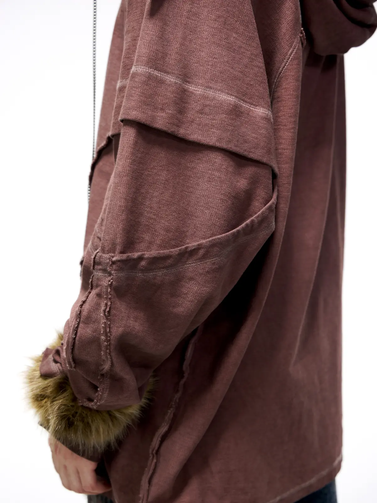 Deconstructed Hoodies with Gradient Wash