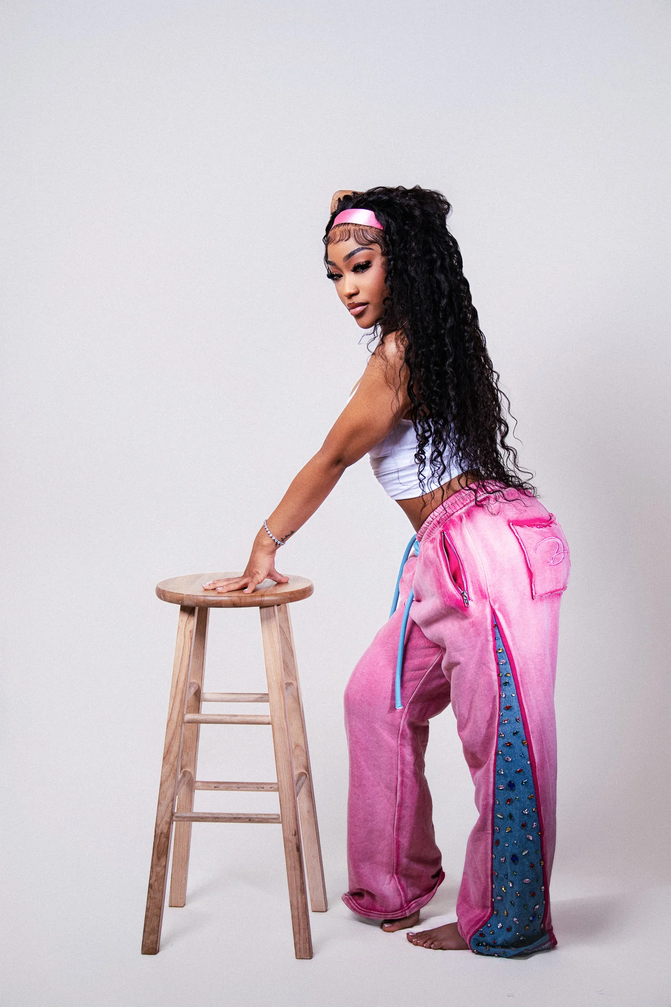 COTTON CANDY DENIM SWEATS