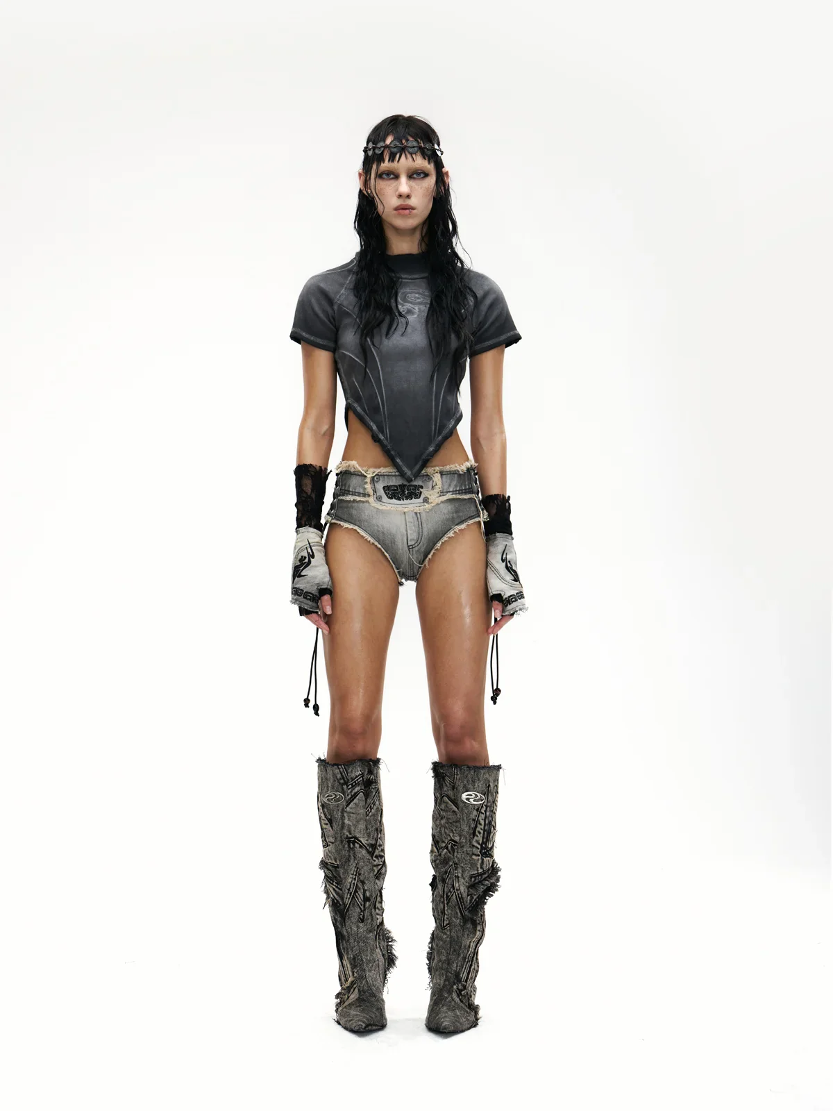 Raw Edge Deconstruction V-hem Top