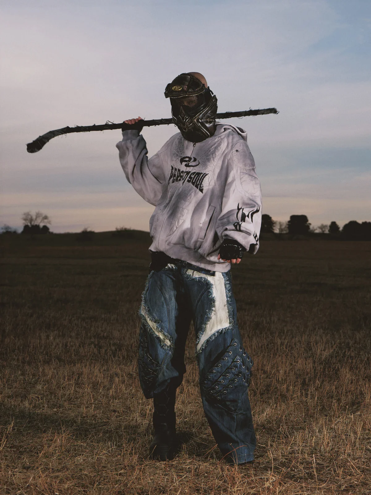 Personsoul Armor Structured Raw Edge Jeans